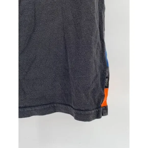 WESC Men's Black-Multi Striped Scoop-Neck Pocket Cotton Casual Tank SZ M - Picture 6 of 11